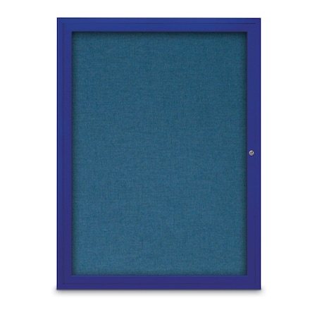 United Visual Products Slim Enclosed Corkboard, 18"x24", Bronze Alum Frame/Buff UVEB1824-BRONZE-BUFF